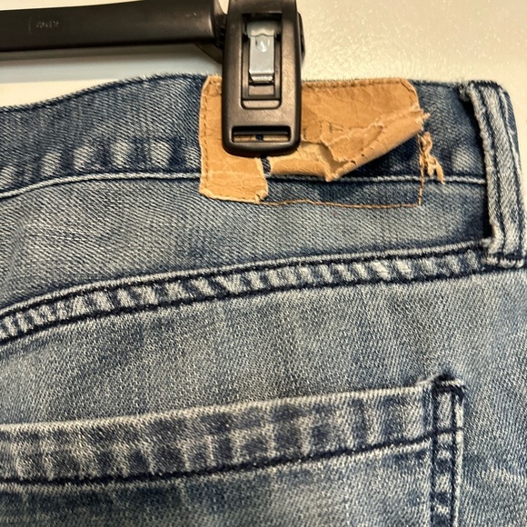 Guess Jeans Mens Slim Straight Del Mar Fit Blue Dark Wash Denim Classic 34x30. - Picture 11 of 13